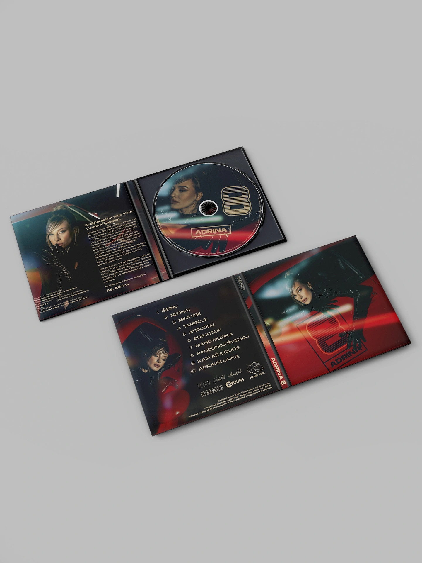 Adrina - “8” pirmasis atlikėjos debiutinis solo studijinis CD albumas
